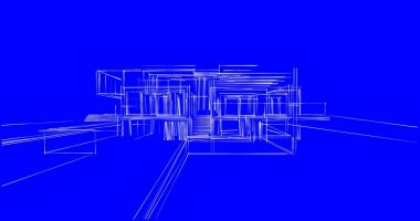 soyut mimari duvar kağıdı tasarımı, dijital konsept arkaplan