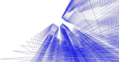 soyut mimari duvar kağıdı tasarımı, dijital konsept arkaplan