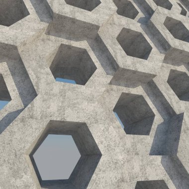 soyut mimari duvar kağıdı tasarımı, dijital konsept arkaplan