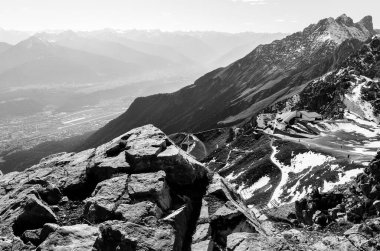 Dağların manzarası, doğa arkaplanı