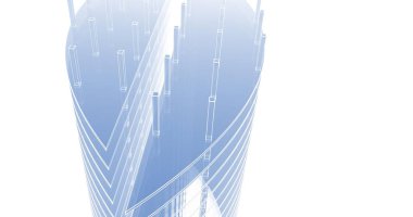 soyut mimari duvar kağıdı tasarımı, dijital konsept arkaplan