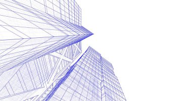 soyut mimari duvar kağıdı tasarımı, dijital konsept arkaplan