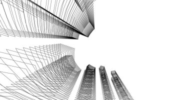 soyut mimari duvar kağıdı tasarımı, dijital konsept arkaplan