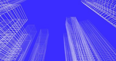 soyut mimari duvar kağıdı tasarımı, dijital konsept arkaplan