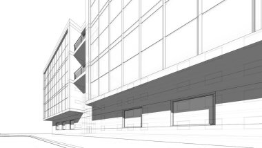 minimal geometrik şekiller, mimari çizgiler