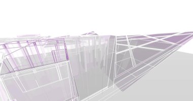 soyut mimari duvar kağıdı tasarımı, dijital konsept arkaplan