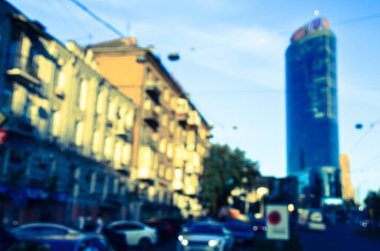 Arkaplanda mimari bina 3d illüstrasyon