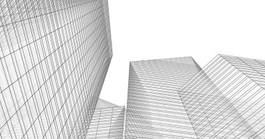 soyut mimari duvar kağıdı tasarımı, dijital konsept arkaplan