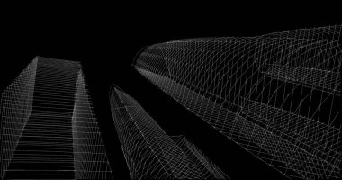 soyut mimari duvar kağıdı tasarımı, dijital konsept arkaplan