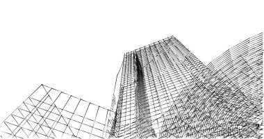 soyut mimari duvar kağıdı tasarımı, dijital konsept arkaplan