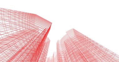 soyut mimari duvar kağıdı tasarımı, dijital konsept arkaplan