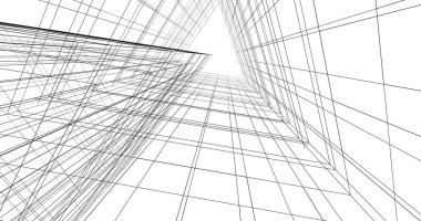 soyut mimari duvar kağıdı tasarımı, dijital konsept arkaplan