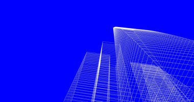 soyut mimari duvar kağıdı tasarımı, dijital konsept arkaplan