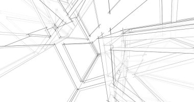 soyut mimari duvar kağıdı tasarımı, dijital konsept arkaplan