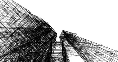 soyut mimari duvar kağıdı tasarımı, dijital konsept arkaplan