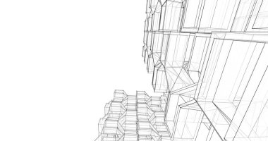 soyut mimari duvar kağıdı tasarımı, dijital konsept arkaplan