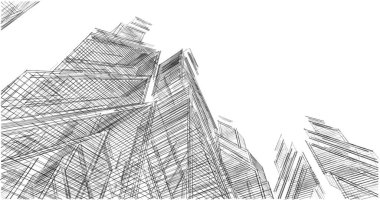 soyut mimari duvar kağıdı tasarımı, dijital konsept arkaplan