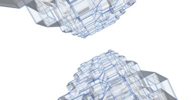 soyut mimari duvar kağıdı tasarımı, dijital konsept arkaplan