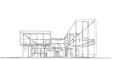 soyut mimari duvar kağıdı tasarımı, dijital konsept arkaplan