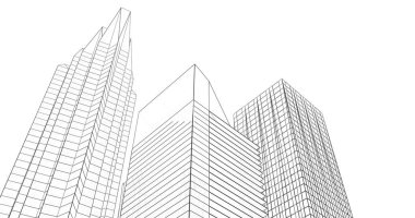 soyut mimari duvar kağıdı tasarımı, dijital konsept arkaplan