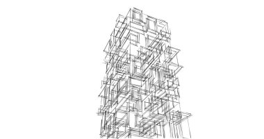 soyut mimari duvar kağıdı tasarımı, dijital konsept arkaplan