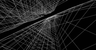 soyut mimari duvar kağıdı tasarımı, dijital konsept arkaplan