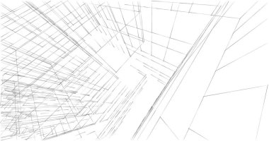 soyut mimari duvar kağıdı tasarımı, dijital konsept arkaplan