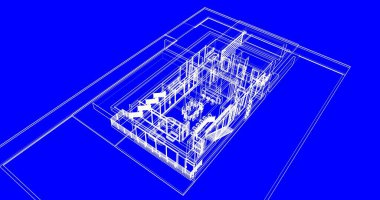 soyut mimari duvar kağıdı tasarımı, dijital konsept arkaplan