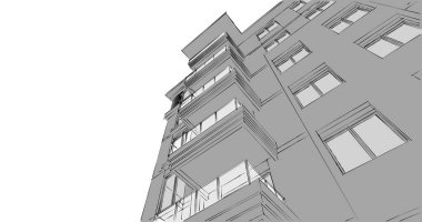 soyut mimari duvar kağıdı tasarımı, dijital konsept arkaplan