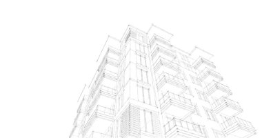 soyut mimari duvar kağıdı tasarımı, dijital konsept arkaplan