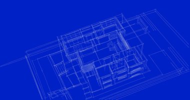 soyut mimari duvar kağıdı tasarımı, dijital konsept arkaplan