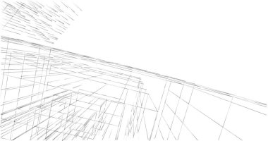 soyut mimari duvar kağıdı tasarımı, dijital konsept arkaplan