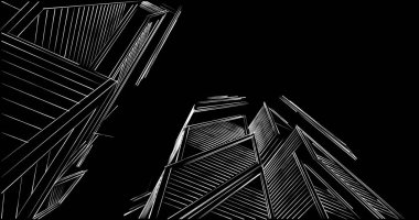 soyut mimari duvar kağıdı tasarımı, dijital konsept arkaplan