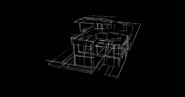 minimal geometrik şekiller, mimari çizgiler