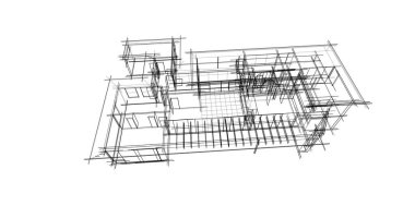 soyut mimari duvar kağıdı tasarımı, dijital konsept arkaplan