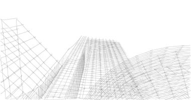 soyut mimari duvar kağıdı tasarımı, dijital konsept arkaplan