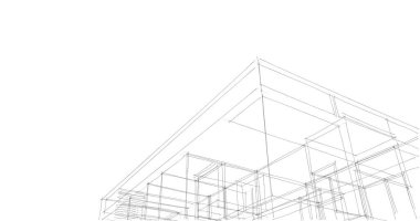 soyut mimari duvar kağıdı tasarımı, dijital konsept arkaplan