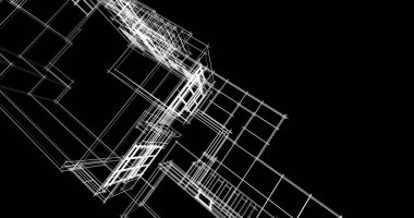 soyut mimari duvar kağıdı tasarımı, dijital konsept arkaplan