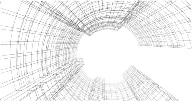 soyut mimari duvar kağıdı tasarımı, dijital konsept arkaplan