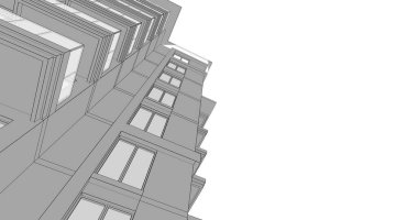 soyut mimari duvar kağıdı tasarımı, dijital konsept arkaplan