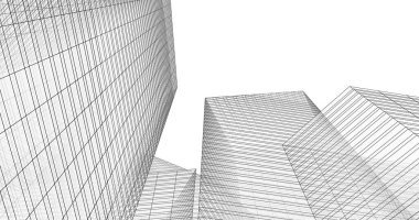 soyut mimari duvar kağıdı tasarımı, dijital konsept arkaplan