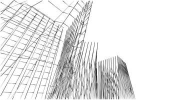 soyut mimari duvar kağıdı tasarımı, dijital konsept arkaplan
