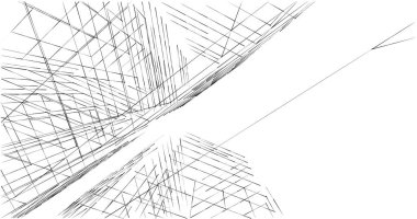 soyut mimari duvar kağıdı tasarımı, dijital konsept arkaplan