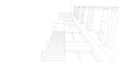 soyut mimari duvar kağıdı tasarımı, dijital konsept arkaplan