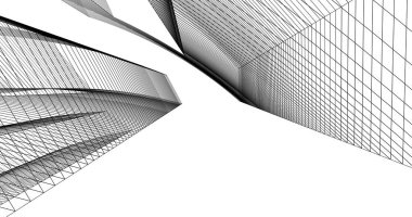 soyut mimari duvar kağıdı tasarımı, dijital konsept arkaplan