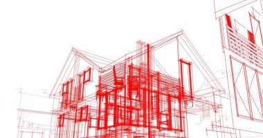 minimal geometrik şekiller, mimari çizgiler