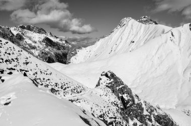 Alp manzarası, güzel dağlar.