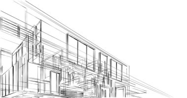 soyut mimari duvar kağıdı tasarımı, dijital konsept arkaplan