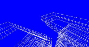 soyut mimari duvar kağıdı tasarımı, dijital konsept arkaplan