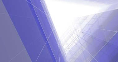 Mimari sanat konseptinde soyut çizgiler, minimum geometrik şekiller. 